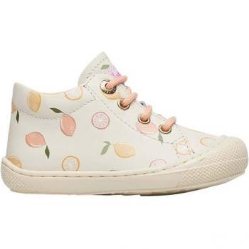 Zapatillas de piel para primeros pasos con estampado de limones NATURINO