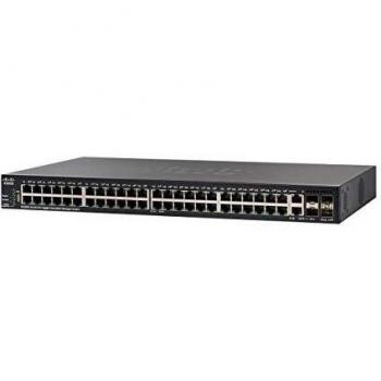 Switch gestito impilabile Cisco SG350X-48 con 48 porte Gigabit Ethernet (GbE), 2 x 10 G combinate + 2 x SFP+, protezione limitata a vita (SG350X-48-K9-EU)