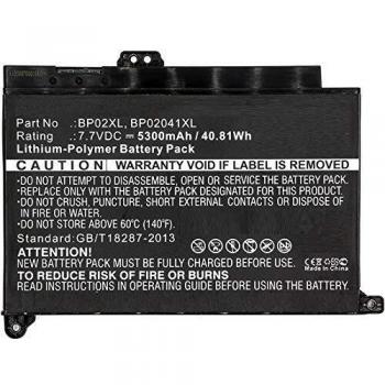 Batteria Compatibile Alta Qualità HP Pavilion 15-AU 15-AW 41Wh Li-Pol 7.7V 5300mAh