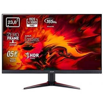 Acer Nitro VG240YS – Monitor Gaming da 24 Full HD 165 Hz (61 cm, 1920 x 1080, display IPS LED, ZeroFrame e FreeSync, 250 nits, tempo di risposta 2 ms, 2 x HDMI) – Colore nero