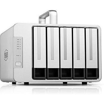 TerraMaster D5 Thunderbolt 3 Professional-Grade 5-Bay External Hard Drive Enclosure with RAID 0/1/5/10 HDD RAID Storage Shelf (No Drive)