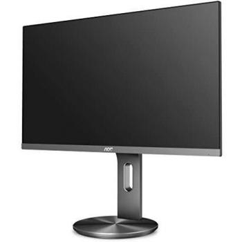 AOC U2790PQU Monitor da 27 IPS, Frameless, UHD 3840x2160, 5 msec, 1 VGA, 2 X HDMI, 1 DP, 2 Porte USB, Speaker, Base Regolabile in Altezza, Grigio
