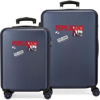 Juego de Maletas Pepe Jeans Dikram rígidas 55-65cm azul marino