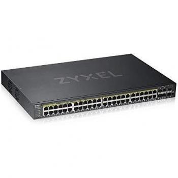 Zyxel GS1920-48HPV2 Gestito Gigabit Ethernet (10/100/1000) Supporto Power over Ethernet (PoE) Nero