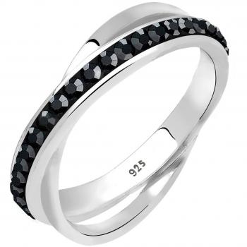 Anillo ELLI Negro Elegante