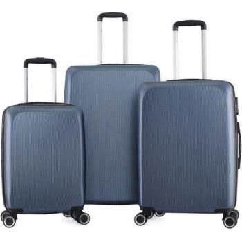 Conjunto de 3 maletas trolley expansibles de policarbonato rígido