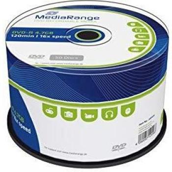 MediaRange MR444 Confezione DVD-R, Argento
