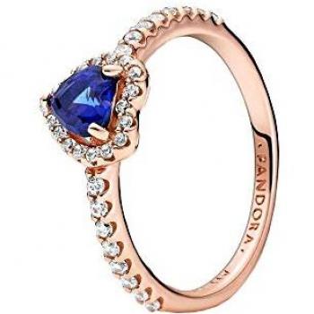 Anillo Pandora Rosé Corazón Elevado Brillante