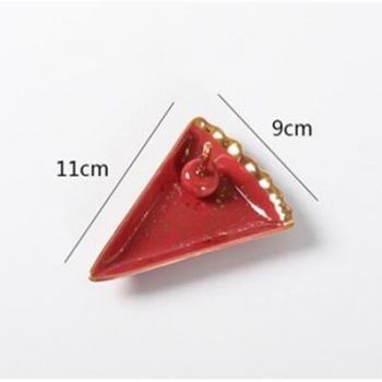 Bandeja de joyería nórdica pequeña con borde dorado