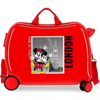Maleta infantil Disney Mickey y Minnie Londres 2 ruedas multidireccionales