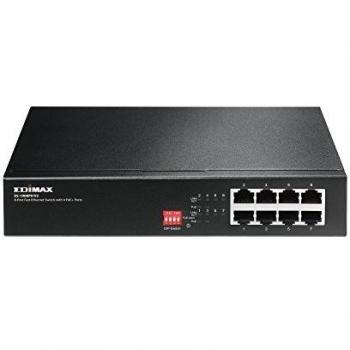 Edimax ES-1008PH V2 Fast Ethernet (10/100) PoE Black Network Switch