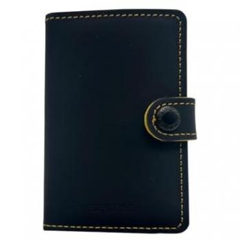 Cartera Secrid Mini Matte Negro y Ocre