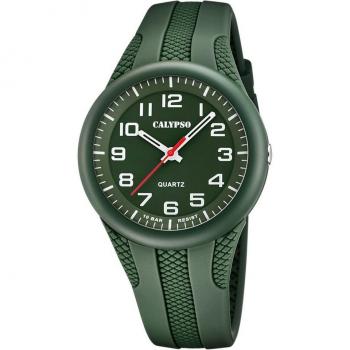 Reloj Calypso Street Style K5835/2 Verde Correa De Caucho, Hombre