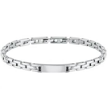 Pulsera de Acero para Hombre con Cristales