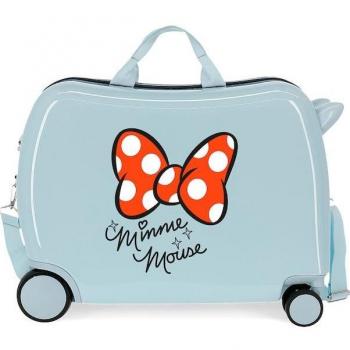 Maleta Infantil Minnie Buenas Vibras Solo con 2 ruedas