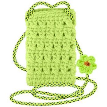 Bandolera Artesanal para Smartphone con Patrón de Limón Verde