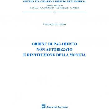 Ordine di pagamento non autorizzato e restituzione della moneta