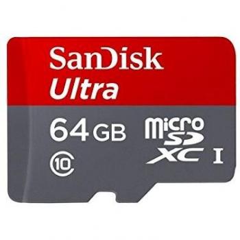 SanDisk Ultra Android Scheda di Memoria MicroSDXC 64GB con Adapter