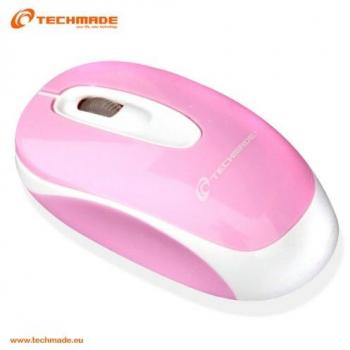 Techmade Mouse USB con LED Pink TM-M325-PK