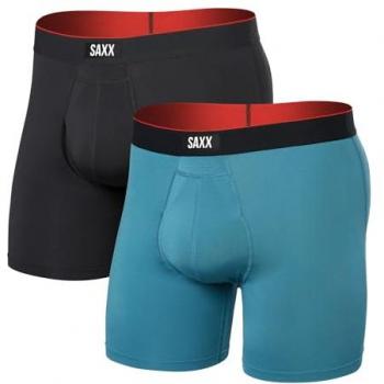 Bóxers SAXX Multi‑Sport Mesh Negro Azul XL