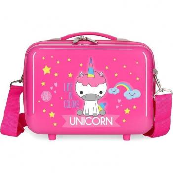 Joumma Bags Neceser ABS Roll Road Little Me Unicorn Rosa