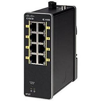 Cisco IE-1000-6T2T-LM Switch di Rete Gestito Fast Ethernet (10/100) Nero