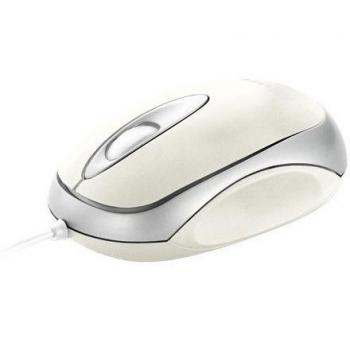 Trust Centa Mouse Ottico Compatto USB 3 Tasti Bianco