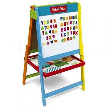 ARDITEX FP10004 Pizarra con Soporte multifunción de Madera de 53x48x93.5cm de Mattel-Fisher-Price
