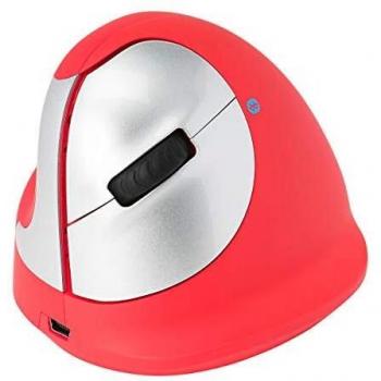 R-GO Tools HE Sport Vertical Mouse Ergonomic Bluetooth® Optical Red 5 Buttons 2400 dpi Ergonomic