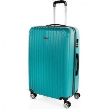 ITACA. Maleta De Viaje Grande XL Rígida 4 Ruedas T71570 Verde -76X49X