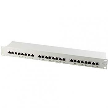 Pannello Patch Cat.6 Rack 24 Porte Grigio Chiaro