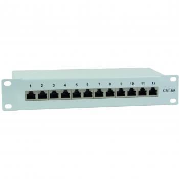 LogiLink NP0052 patch panel 12 ports 254 mm (10) CAT 6A 1U