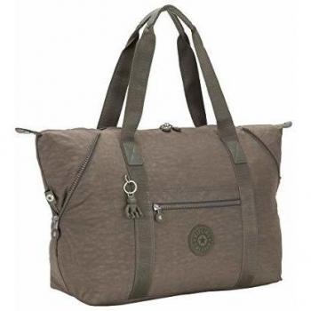 Kipling ART M Bolsa de tela y playa, 58 cm, 26 litros, Verde (Seagrass)