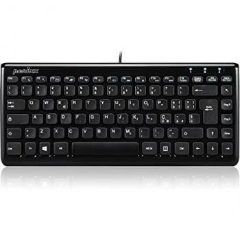 Perixx PERIBOARD-407 Tastiera Chiclet USB Cablata Ultra Sottile Nero Layout Italiano