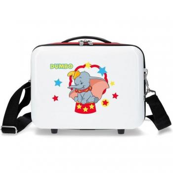 Disney. Neceser Dumbo Circus adaptable blanco, rojo -29x21x15cm