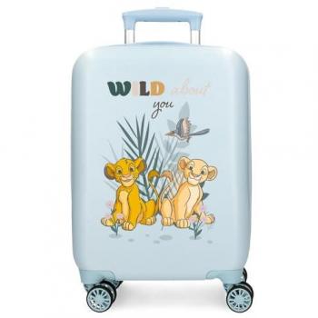 Disney unisex para niños. 4461321 Maleta de cabina Rey Leon Before the bloom rígida 50 cm azul