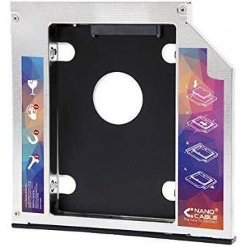 Adattatore per HDD 7.0mm in unità ottica di 9.5mm di portatile (accessorio per installare un secondo disco rigido o SSD in un laptop)