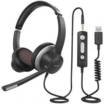 Cuffie Mpow 328 USB 3,5 mm con microfono e riduzione rumore