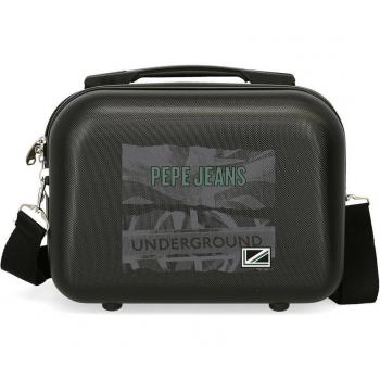 Neceser Pepe Jeans Davis negro adaptable a trolley