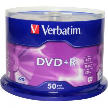 Verbatim DVD+R AZO 16x 4.7GB 50pz Spindle Wide Print