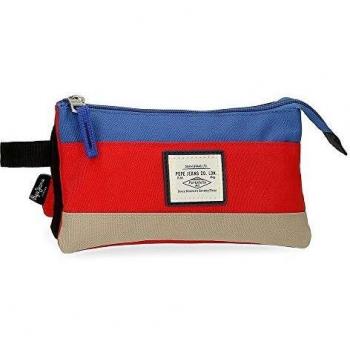 Pepe Jeans Dany Estuche Escolar Azul 22x12x5 Cms