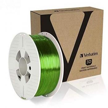 Verbatim 55057 filamento PETG 1.75 mm 1 kg verde trasparente