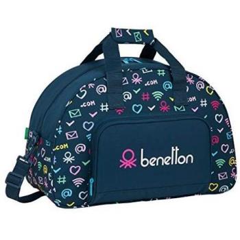 Safta Bolsa de Deporte Benetton Azul Marino Multicolor M