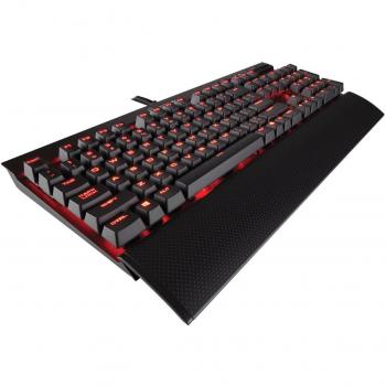 Corsair Tastiera QWERTY Spagnola Rosso Ciliegia MX Rosso