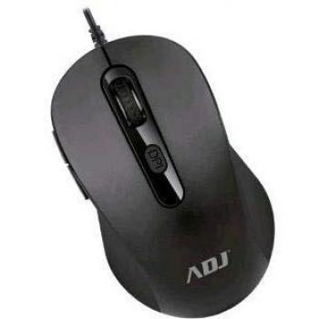 ADJ MO136 6D Pure Evo Mouse Con Filo USB, Mouse Ottico con 3600 Dpi, 5 Tasti con scroll, Per Notebook, PC, Laptop, Computer, Nero