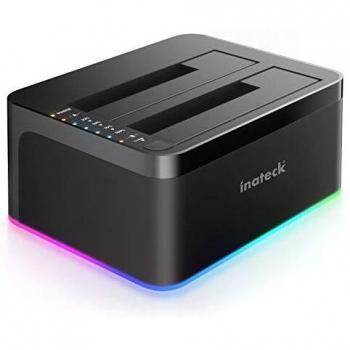 Inateck Docking Station per disco rigido RGB SATA a USB 3.0 con clonazione non in linea (offline)