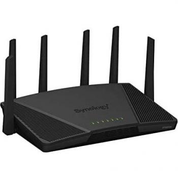 Synology RT6600ax router WiFi6 1xWAN 3xGbE 1x2.5Gb wireless Banda tripla (2.4 GHz/5 GHz) Nero