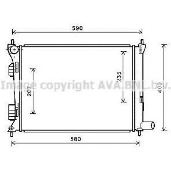 PRASCO HYA2277 Radiador de Motor