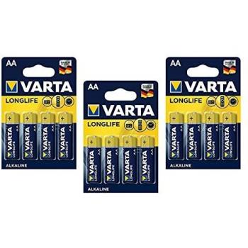 Varta – Lote de 6 juegos de 4 pilas Longlife Extra 4106 AA Mignon LR6
