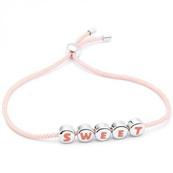 Pulsera Wonderful words de acero rosa